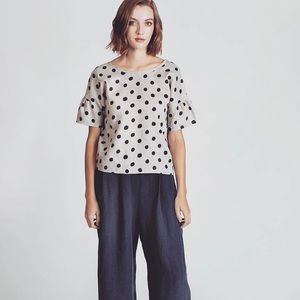 Slow Fashion - Allison Wonderland Polka Dot Top